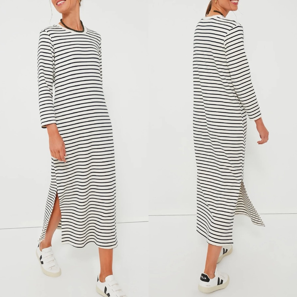 POMANDER PLACE Navy Stripe Gio Maxi Dress - Picture 3 of 12